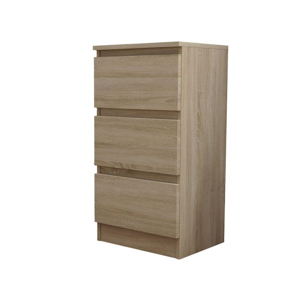 Kommode Allegra 40/72/33 Cm Mit 3 Schubladen Sonoma Eiche-image
