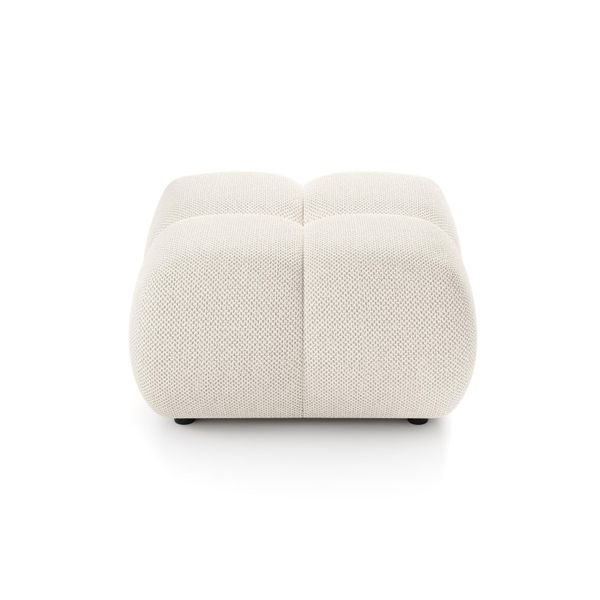 Polsterhocker Moda Modern Sitzhocker, FußHocker Creme-image