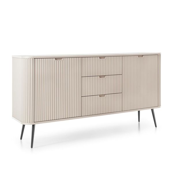 Sideboard Zenzero 168/87/39 Cm Mit 3 Schubladen 2 TüRen Kaschmir-image