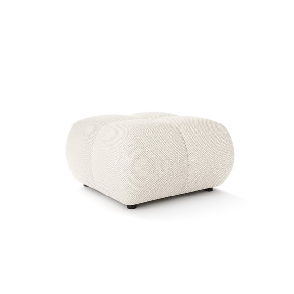 Polsterhocker Corso Modern Sitzhocker, FußHocker Creme-image