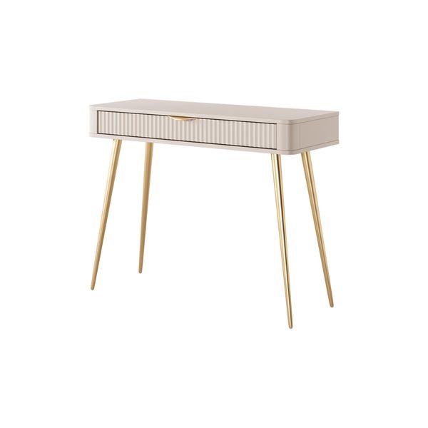 Konsolentisch Lantana 100,2/78/38 Cm Mit Schubladen, Beige-image