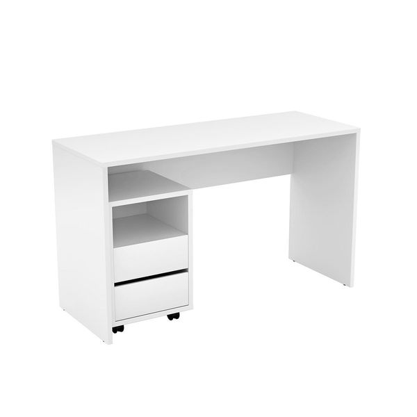 Schreibtisch Amato 130X50X75 Cm BüRotisch Computertisch, Weiß-image