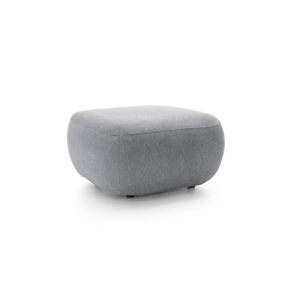 Polsterhocker Amico Modern Sitzhocker, FußHocker Grau-image