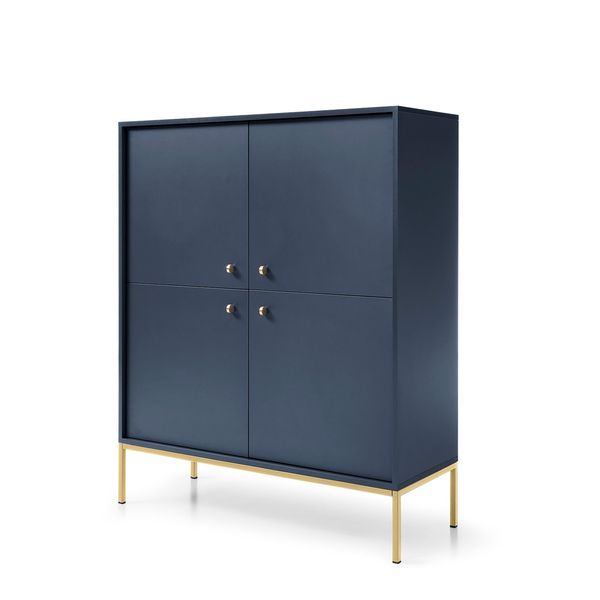 Highboard Mondo 104/125/39Cm 4 TüRen Blau-image