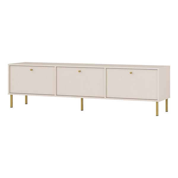 Lowboard Torino 180X40,8X50 Cm Mit 3 TüRen Beige-image