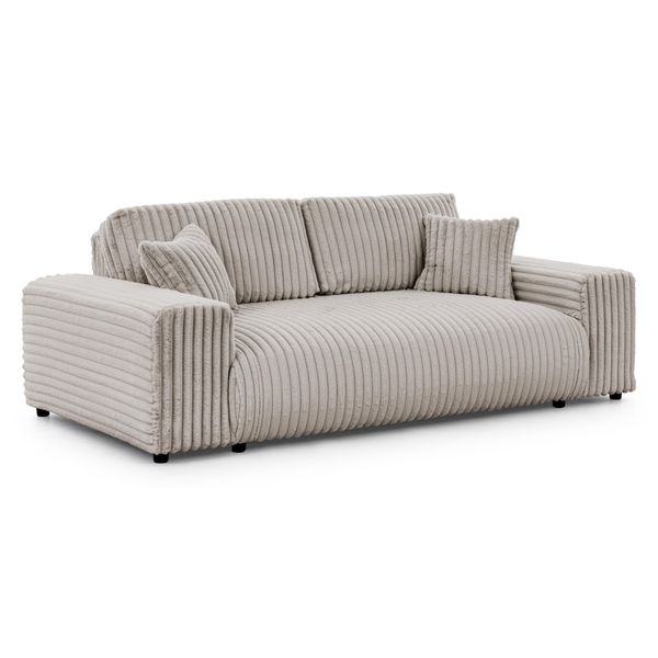 3-SITZER-SOFA Mollis Hellgrau PlüSchcord-image