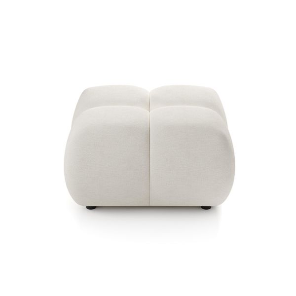 Polsterhocker Corso Modern Sitzhocker, FußHocker Creme-image