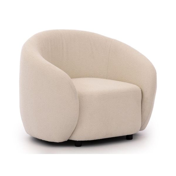 Sessel Roundi Cremeweiß Bouclé-image