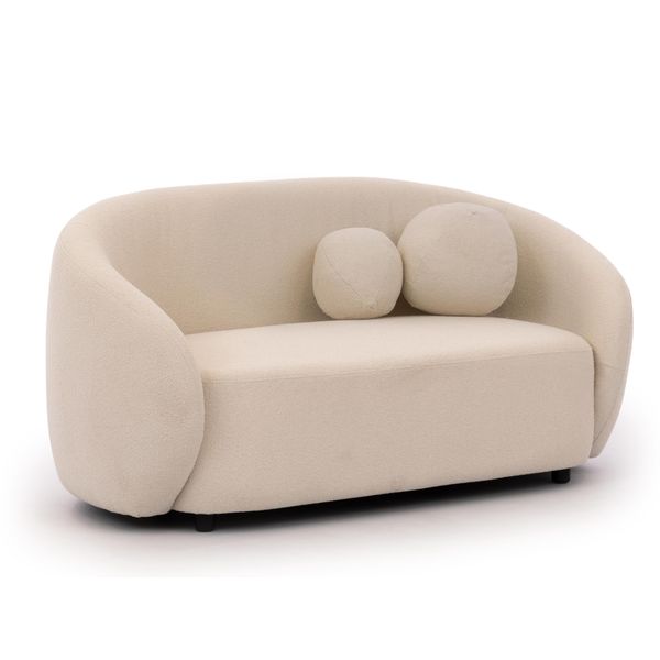 2-SITZER-SOFA Roundi Cremeweiß Bouclé-image