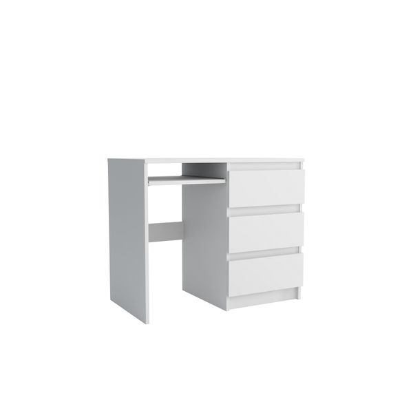 Schreibtisch Valerio 90X50X76 Cm BüRotisch Computertisch, Weiß-image