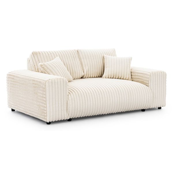 2-SITZER-SOFA Mollis Hellbeige PlüSchcord-image