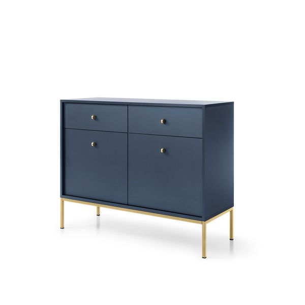Sideboard Mondo 104/83/39Cm Mit 2 Schubladen 2 TüRen Blau-image