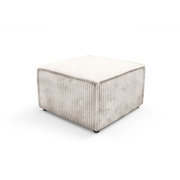 Polsterhocker Tesso Modern Sitzhocker, FußHocker Creme-image