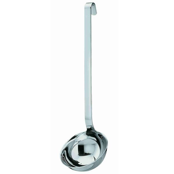 SchöPflöFfel RÖSle, Silber (Edelstahlfarben), Ø:8,5Cm, Edelstahl 18/10, KochlöFfel, SchöPflöFfel, SchöPfkelle Mit Hakengriff, Edelstahl 18/10, SpüLmaschinengeeignet-image