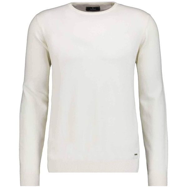Rundhalspullover Ragman, Herren, Gr. 54, Beige (Ecru), Strick, 95% Baumwolle 5% Kaschmir, Rundhals, Pullover Rundhalspullover-image