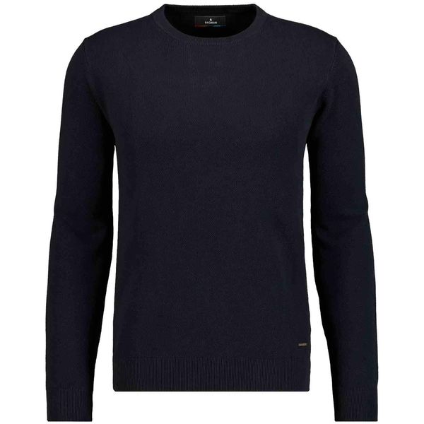 Rundhalspullover Ragman, Herren, Gr. 52, Schwarz, Strick, 100% Baumwolle, Rundhals, Pullover Rundhalspullover-image