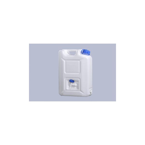 HüNersdorff Wasserkanister HD-PE Natur Mit Integriertem Auslaufhahn, 20 Liter (816700)-image
