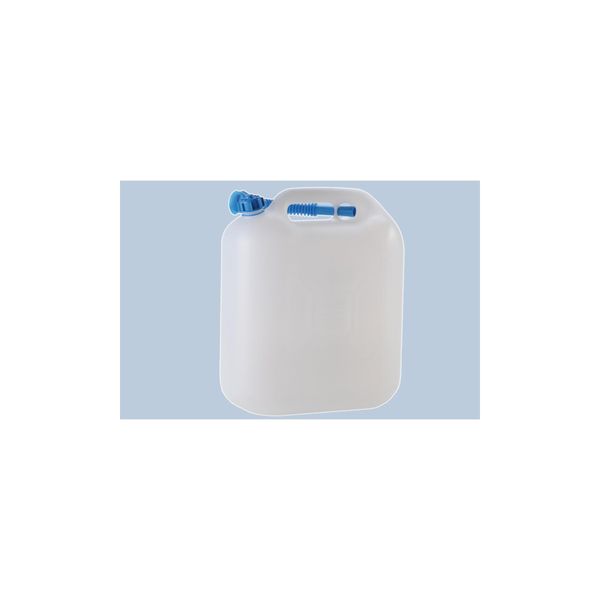 HüNersdorff Wasserkanister Eco 22 L Mir Rohr, HD-PE Natur, Mit Blauem ZubehöR (817600)-image