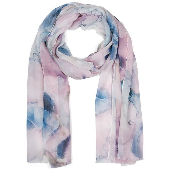 Schal styleBREAKER "Schal Mit Marmor Muster", Damen, Rosa (Rose), Obermaterial: 100% Viskose Cv., Modisch, ModetüCher Schal-image