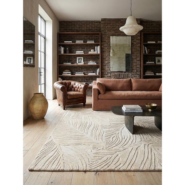 Wollteppich Floral Beige 200 X 290 Cm - Leven Kadima Design-image