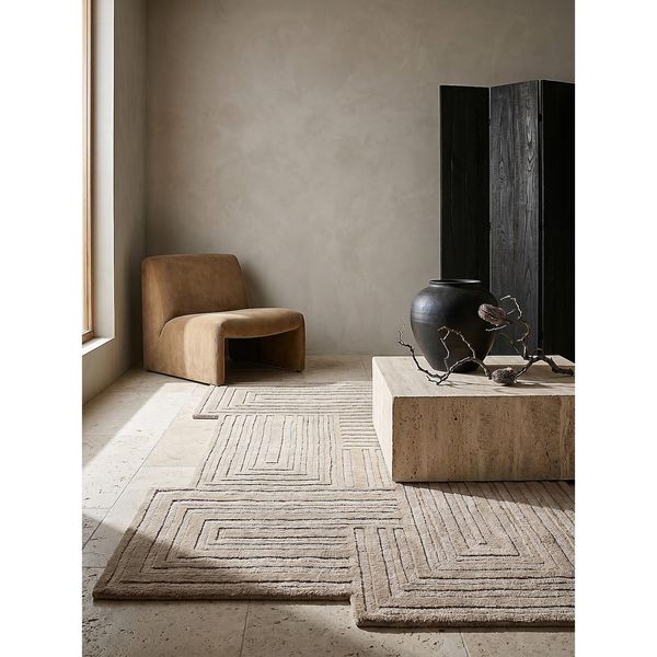 Wollteppich Minimalistisch Natur 200 X 290 Cm - Leven Kadima Design-image