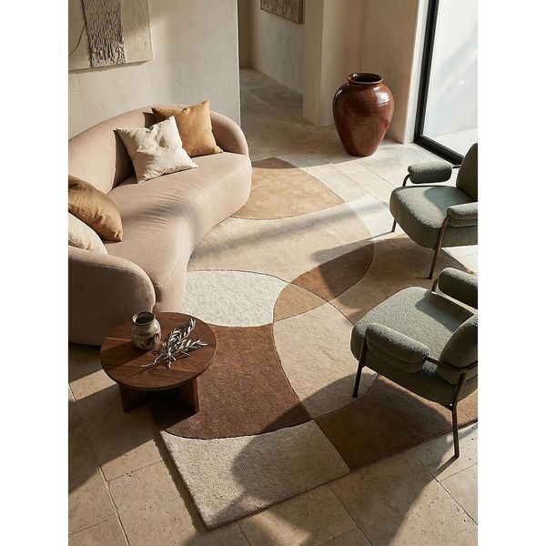 Wollteppich Abstrakt Bunt 120 X 170 Cm - Aire Kadima Design-image