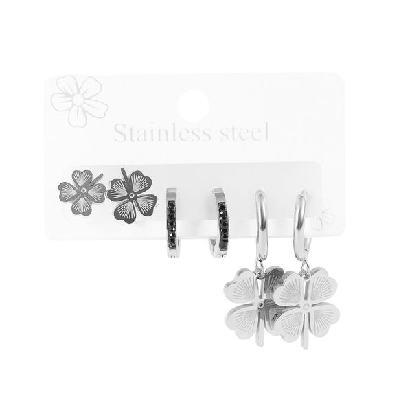 KettenanhäNger Adelia´S "Damen AnhäNger – Kleeblatt AnhäNger Aus Edelstahl", Silber, SchmuckanhäNger, Damen, Edelstahl, KettenanhäNger, Ideal Als Geschenk FüR Besondere AnläSse-image