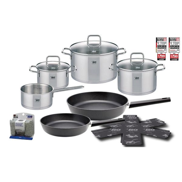 Topf-Set ELO "Citrin 13-Teilig", Silber (Edelstahlfarben), TöPfe, Induktion-image