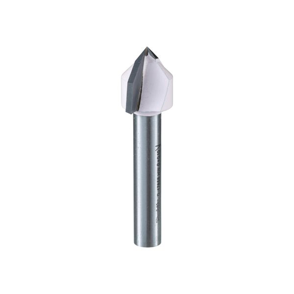 Makita V-NutfräSer Ø 6 Mm Schaft, Ø 12,7 Mm FräSer, 12,7 Mm ArbeitsläNge, 45 Mm GesamtläNge, 90° Winkel (D-47868)-image