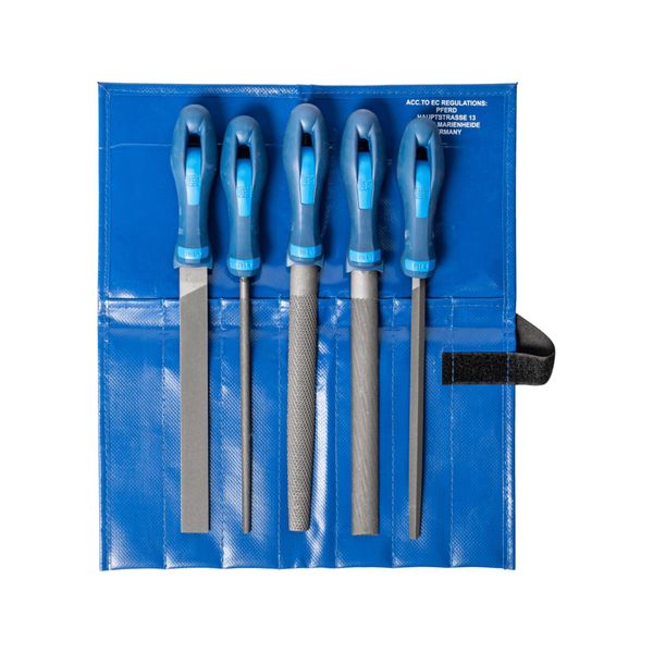 Pferd Werkstattfeilen/-Raspel-Set In Rolltasche FüR Grobe Zerspanung, Schruppen (5-Tlg.), 11800520)-image