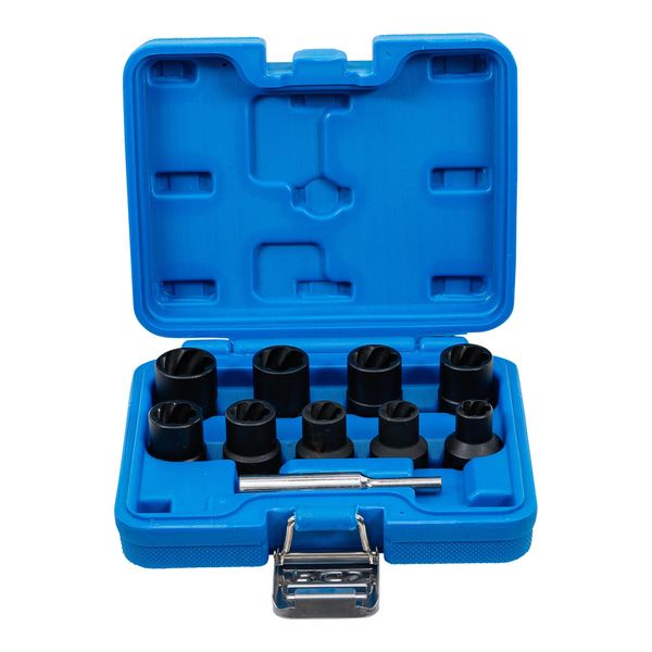 Bgs Spezial-SteckschlüSsel-Einsatz-Satz / Schraubenausdreher Antrieb Innenvierkant 12,5 Mm Sw 10 - 19 Mm 10-Tlg. ; Bgs Technic (5266)-image