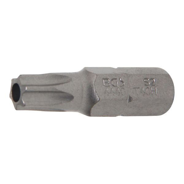 BGS Bit 4440, Antrieb AußEnsechskant 8 Mm (5/16"), T-Profil (FüR Tx) Mit Bohrung T40 ; BGS Technic)-image