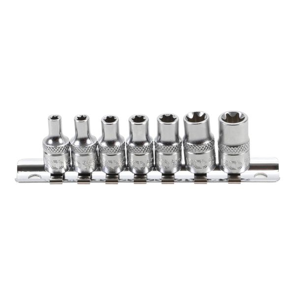 Bgs SteckschlüSsel-Einsatz-Satz E-Profil Antrieb Innenvierkant 6,3 Mm (1/4 Zoll) Sw E4 - E11 7 Teilig ; Bgs Technic (6402)-image