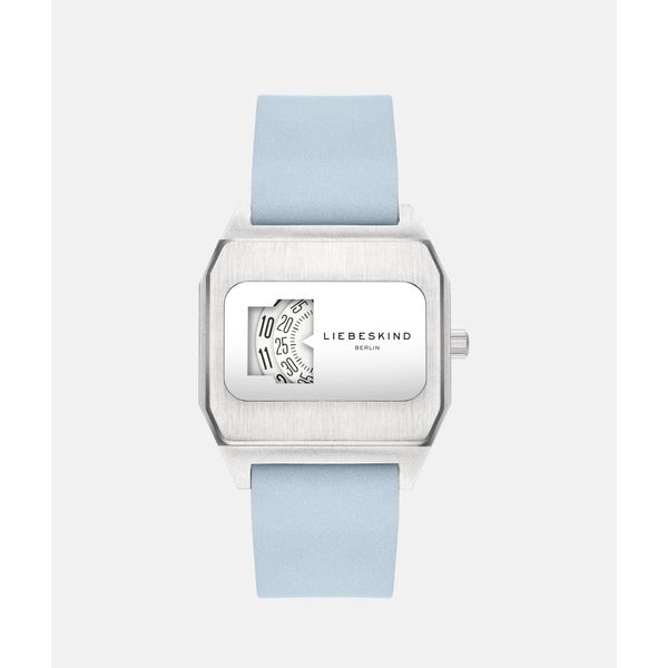 Quarzuhr Liebeskind Berlin "Vinyl Vision", Hellblau, Armbanduhren, Damen, Quarzuhr, Armbanduhr, Damenuhr, Lederarmband, Analog-image