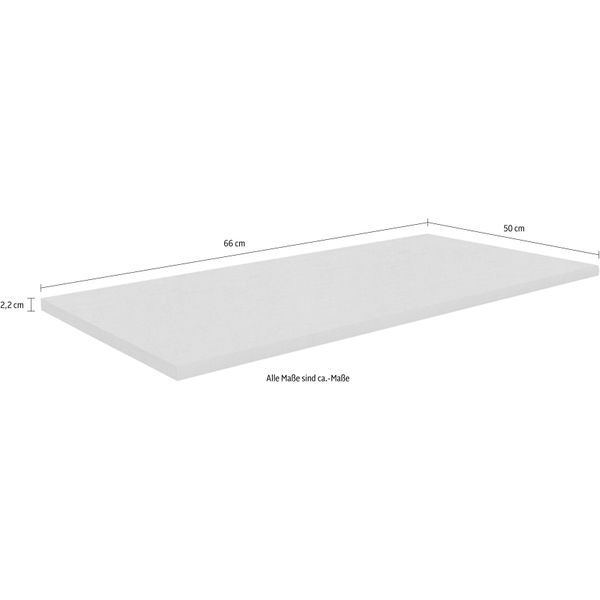 Einlegeboden Rauch, Beige (Leinenoptik Hell), B:66Cm H:2,2Cm T:50Cm, Holzwerkstoff, EinlegeböDen, Einlegeboden-image