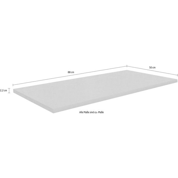 Einlegeboden Rauch "Rauch Stauraum-Erweiterung FüR DrehtüRenschräNke", Beige (Leinenoptik Hell), B:88Cm H:2,2Cm T:50Cm, Holzwerkstoff, EinlegeböDen, Einlegeboden, Mehr Platz Im Kleiderschrank: 88 Cm Einlegeboden Von Rauch-image