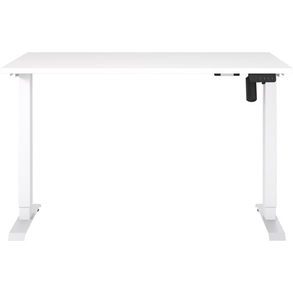 Schreibtisch Germania "Boras", Weiß (Weiß, Weiß, Weiß, Weiß), B:120Cm H:120Cm T:80Cm, Tische, Schreibtisch, Breite 120/140/160 Cm, Metallgestell In Vers. Farben, Made In Germany-image