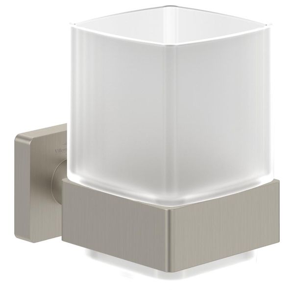 Villeroy & Boch Glashalter Elements - Striking 99X123X100Mm Brushed Nickel Matt TVA15201900064-image