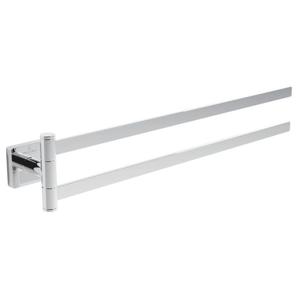 Villeroy & Boch Handtuchhalter Zweiarmig Elements - Striking 50X432X82Mm Chrom TVA15202500061-image