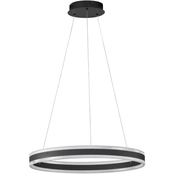 Nova Luce Pendelleuchte "Alaro", Schwarz, 1, Ø 60Cm H: 120Cm, 1 Stk., Leuchten, Pendelleuchte-image