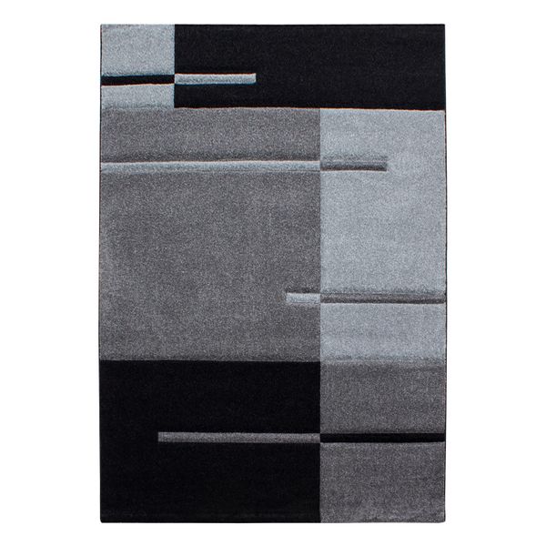 Kurzflorteppich Latemar, Kariert, Grau, 200 X 290 Cm-image