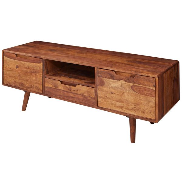 Lowboard Massivholz Landhausstil Mit Stauraum Handgefertigt-image