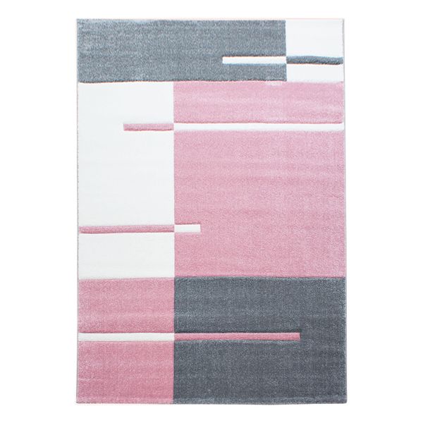 Kurzflorteppich Latemar, Kariert, Rosa, 240 X 340 Cm-image