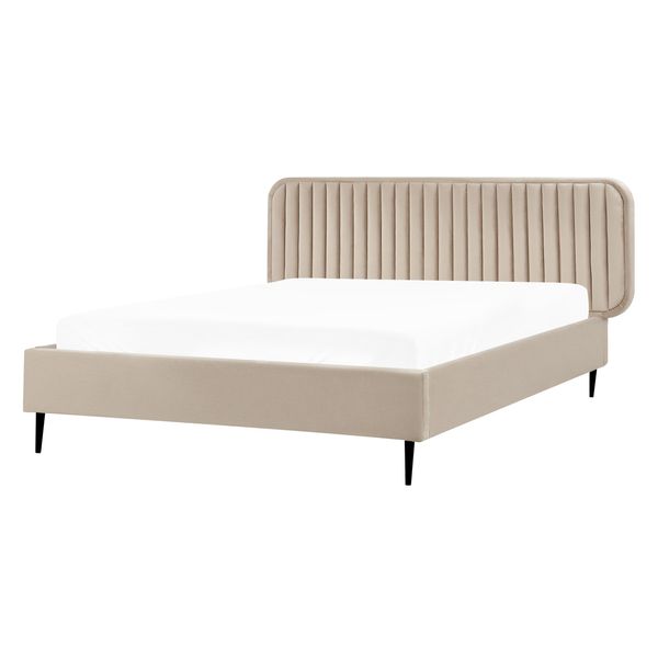 Polsterbett Mit Lattenrost 140X200 Cm Beige Brin-image