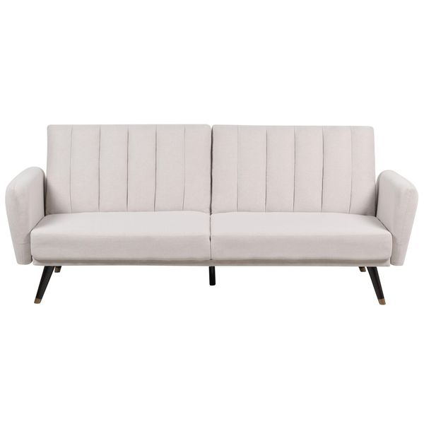 3-SITZER-SCHLAFSOFA Samtstoff Beige Vimmerby-image