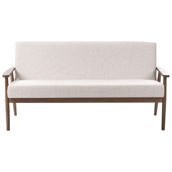 Sofa 3-Sitzer Dunkelbraun / Beige Esrum-image