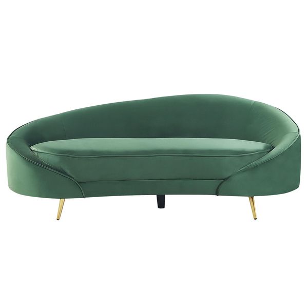 3-SITZER-SOFA Samtstoff SmaragdgrüN Savar-image