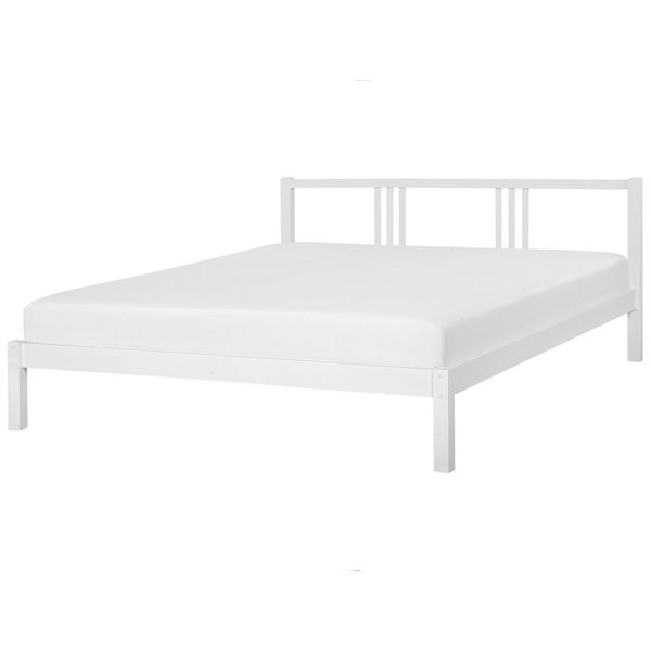 Bett Mit Lattenrost 180X200 Cm Weiß Vannes-image