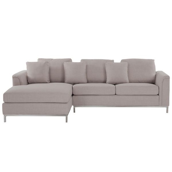 4-SITZER-ECKSOFA Polyester Beige Linksseitig Oslo-image