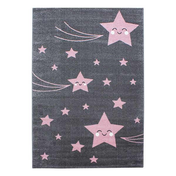 Kinderteppich Tasna, Mit Sternen-Motiv, Rosa, 200 X 290 Cm-image